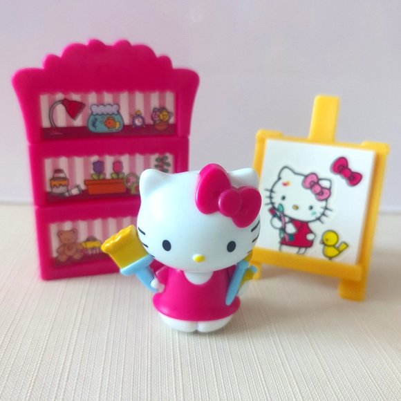 Sanrio Hello Kitty Painter Artist Figure Set | Gifts | Collection - Picture 1 of 6